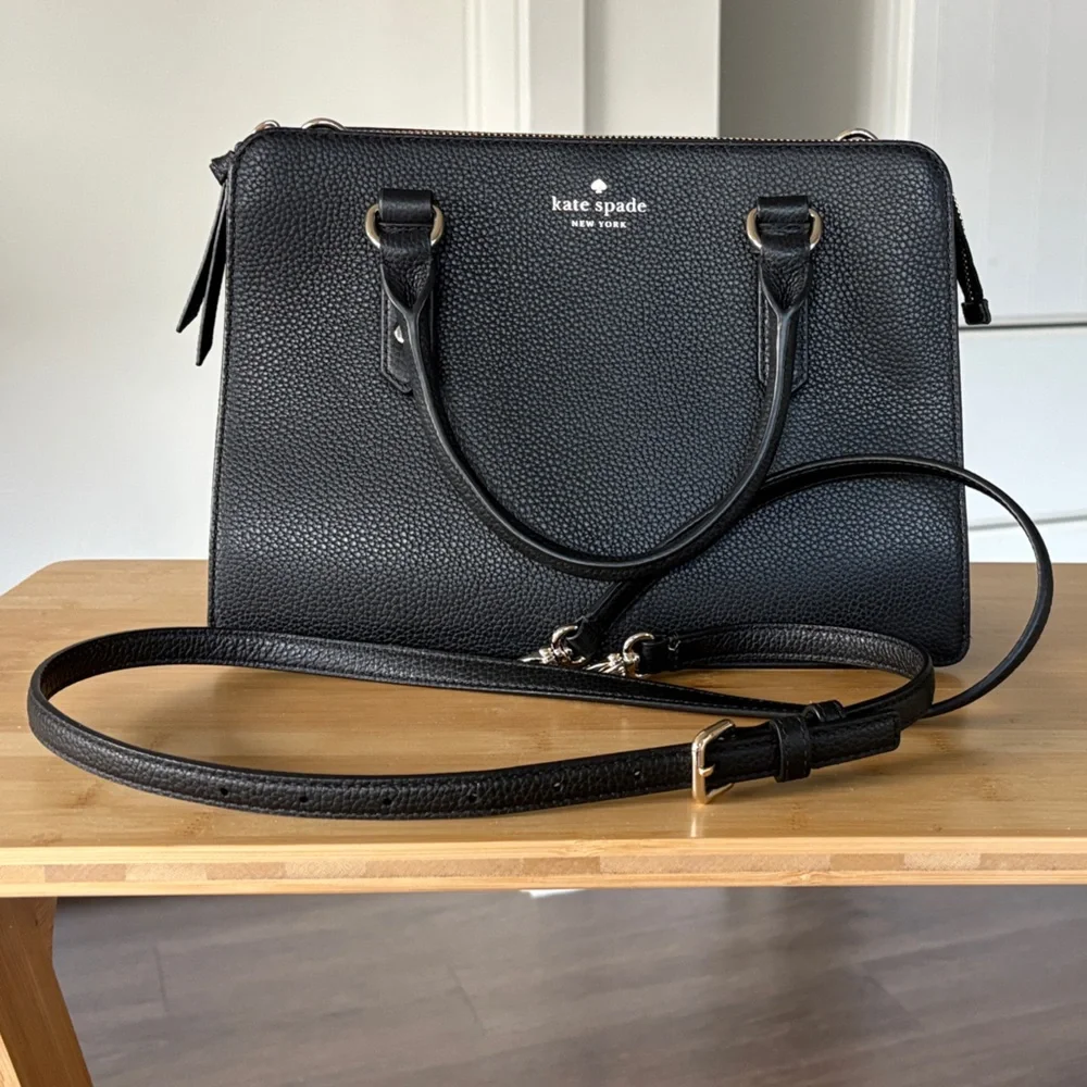 Kate Spade New York Cameron Street Candace Black Leather Satchel